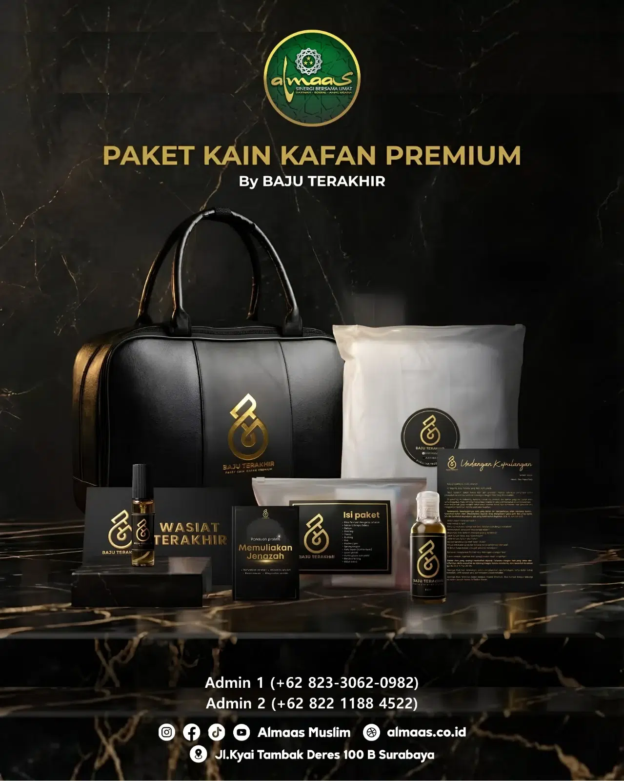 Paket Kain Kafan Premium Baju Terakhir ALMAAS